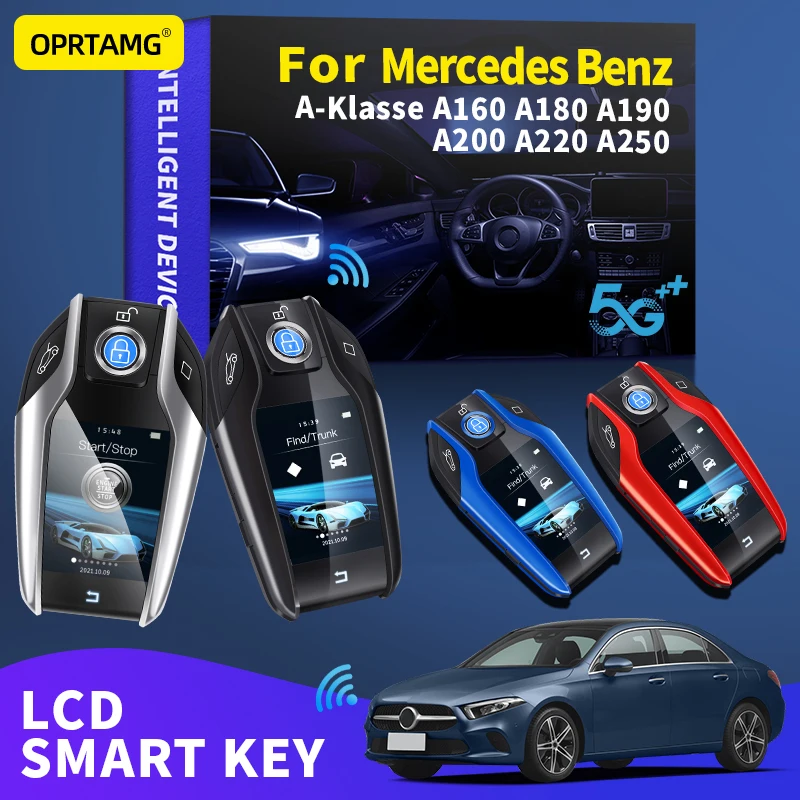 

OPRTAMG Car smart LCD key accessories For Mercedes Benz A-Klasse A160 A180 A190 A200 A220 A250 2001 2002 2003 2004 2005 2006