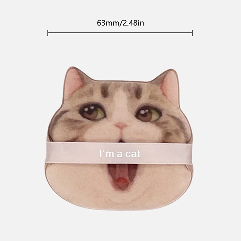 Слойка для макияжа с милым котом косметическая пудра гладкая консилер красота