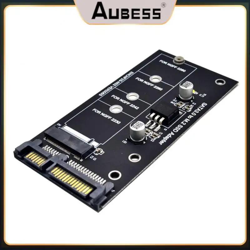 

6g Interface Conversion Card Using Ceramic Filter Capacitors Stable M2 To Sata3 Adapter Card Key B-m Ssd Solid State Drive