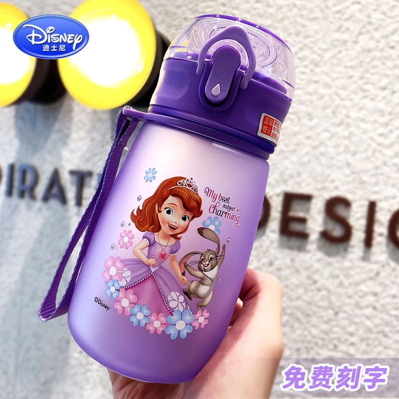 

Disney Children's Summer Plastic Cup Straw Drinking Cup Marvel Spider-Man Tritan Men and Women Student Kettle Minnie Frozen