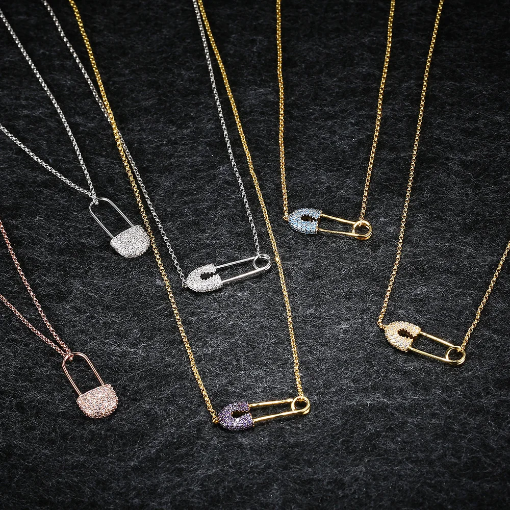 

LIDU925 Серебряная булавка многоцветное регулируемое ожерелье темпераментное идет с каждым стильным и изысканным в подарок для друзей