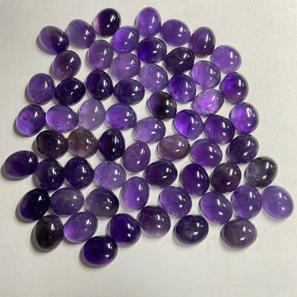 50 шт. в 1 упаковке натуральный Овальный 10x12 мм кабошон аметист лунный камень нефритовый кварц драгоценный камень распродажа