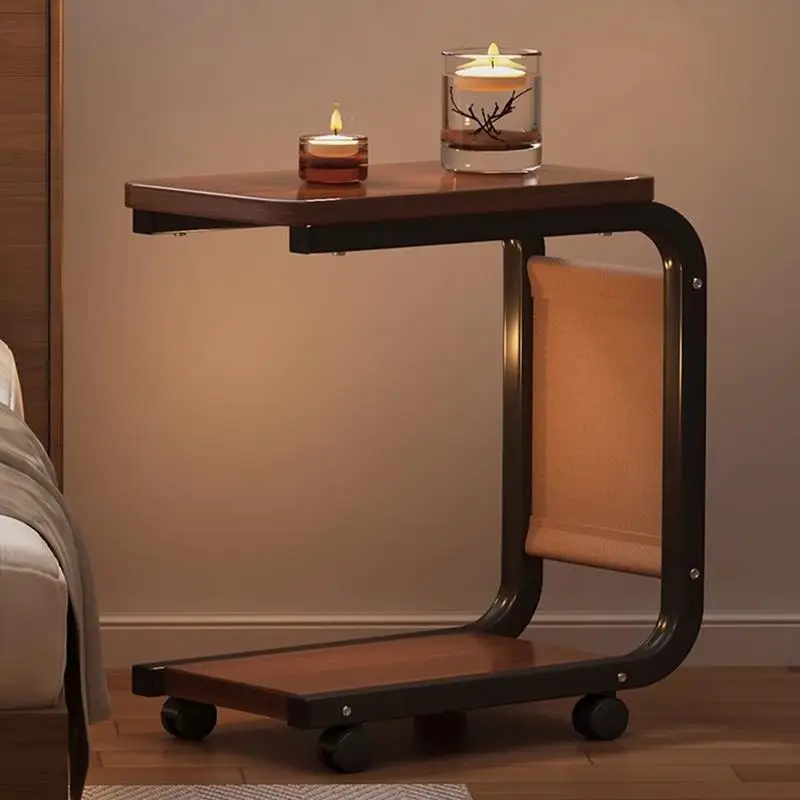 Простой передвижной приставной столик для дивана гостиной спальни C-образный