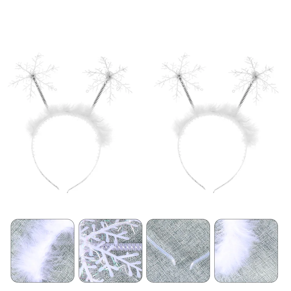 

Snowflake Headband Christmas Boppers Headbands Hair Hairbandswomen Head Headwear Accessoriescostume Festive Hoop Hairband Party