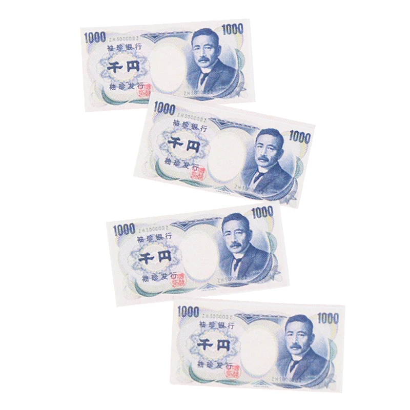 

10Pcs 1:12 Dollhouse Miniature JAPANESE YEN Banknote Paper Money Model Toys Accessories Children's Toy Gift Doll House Miniature