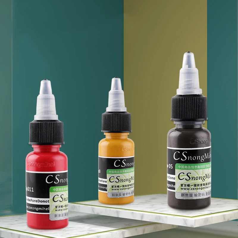 15 мл/бутылка CS микропигмент косметический цвет чернил для перманентного макияжа