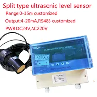 Ultrasonic Split Type Fuel Level Sensor for 5m 10m Diesel Tank 4-20mA RS485 Modbus Non Contact Liquid Transmitter