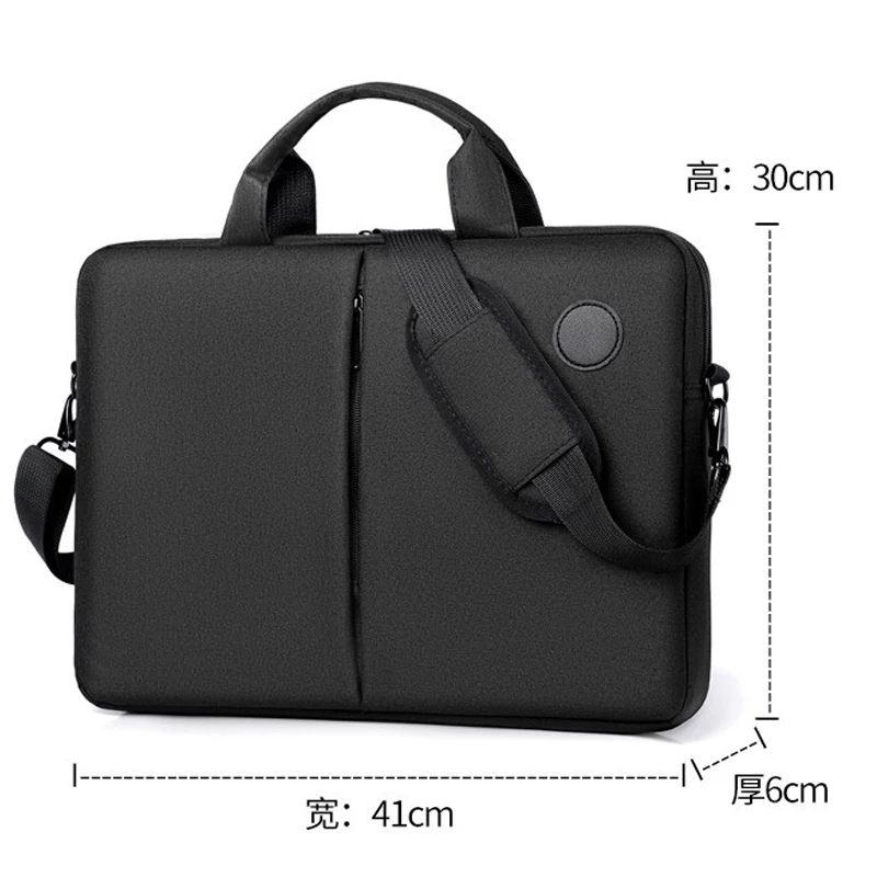 Briefcase men's 15.6 laptop bag women's leisure portable One Shoulder Messenger Bag waterproof and wear-resistant