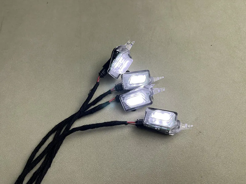 Светодиодные дверные ручки для Audi A6L C7 2012 2018 C8 2019 Q5 A4 A5 2017