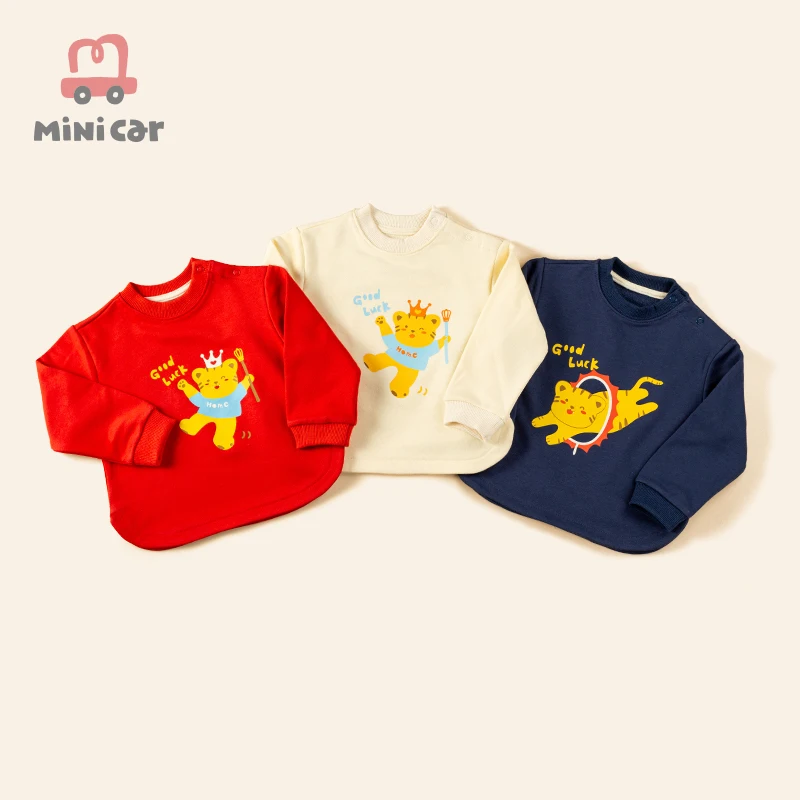 

MiniCar Autumn Winter Kids Baby Girls Tiger Bunny Baby Girls Long Sleeves Sweater Toddler Infant T-shirt Clothes Sweatshirt