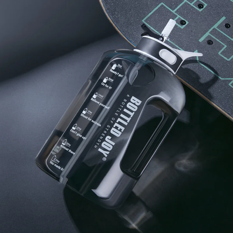 

1500ml 2500ml 3780ml Outdoor Water Bottle Straw Sports Bottles drinking Hiking Camping Plastic PETG Fitness exercise Bottle