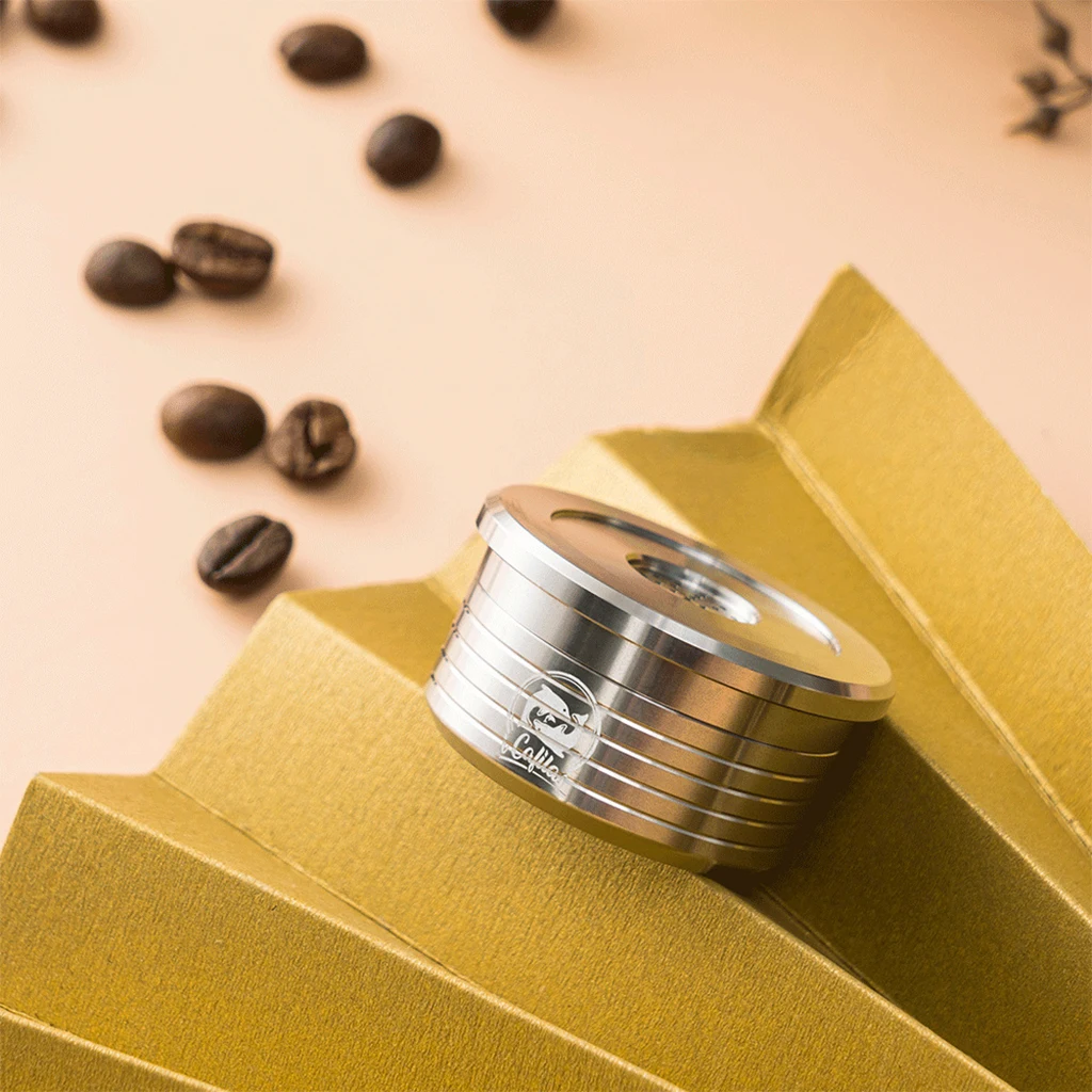 

Reusable Coffee Capsules Pod Reusable Coffee Filter Silver Coffee Accessory for Kitchen Cafe for Coffee Lovers