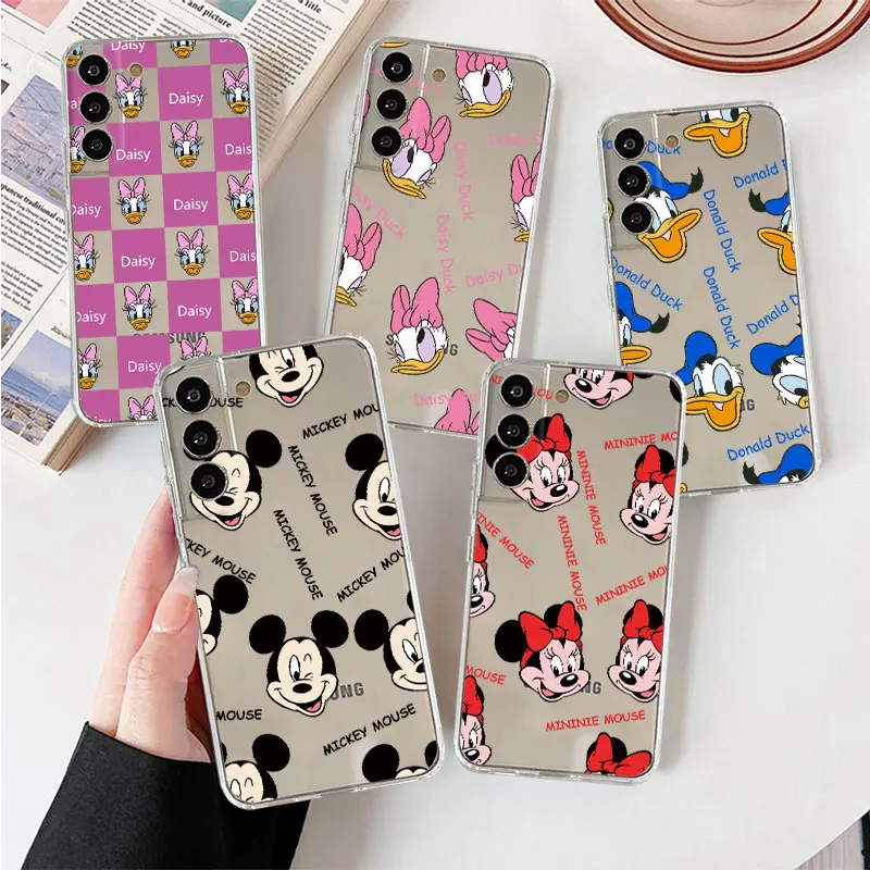 

Clear Case For Samsung Galaxy S22 S20 FE S21 S10 S9 Plus Note 20 Ultra 10 Lite 9 8 Soft Phone Shell Disney Mickey Mouse