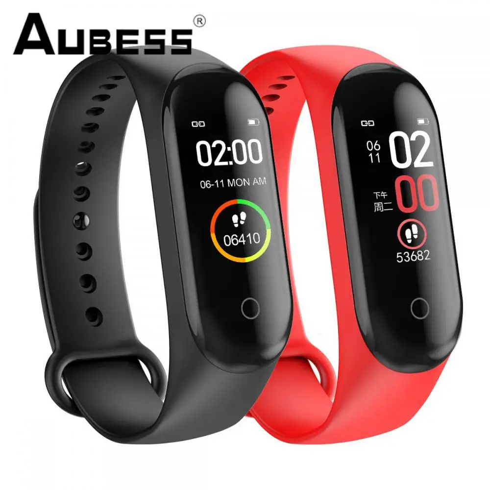 

Спортивный смарт-браслет M4 с корпусом из поликарбоната, 0,96 дюйма, Ips, цветной дисплей, Ip67, водонепроницаемый, Сверхдолгий режим ожидания