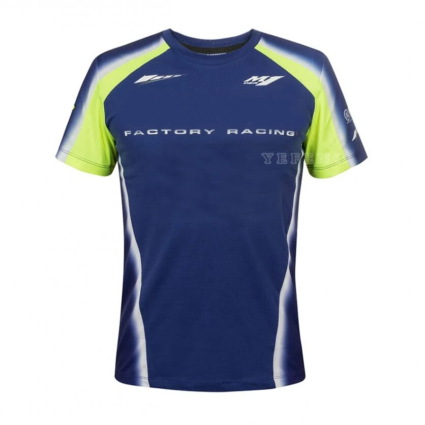 

Moto GP For Yamaha M146 T shirt Motorcycle Racing Riding Clothing Men Polyester Driving Blue Quick Dry Breathable Do Not Fade