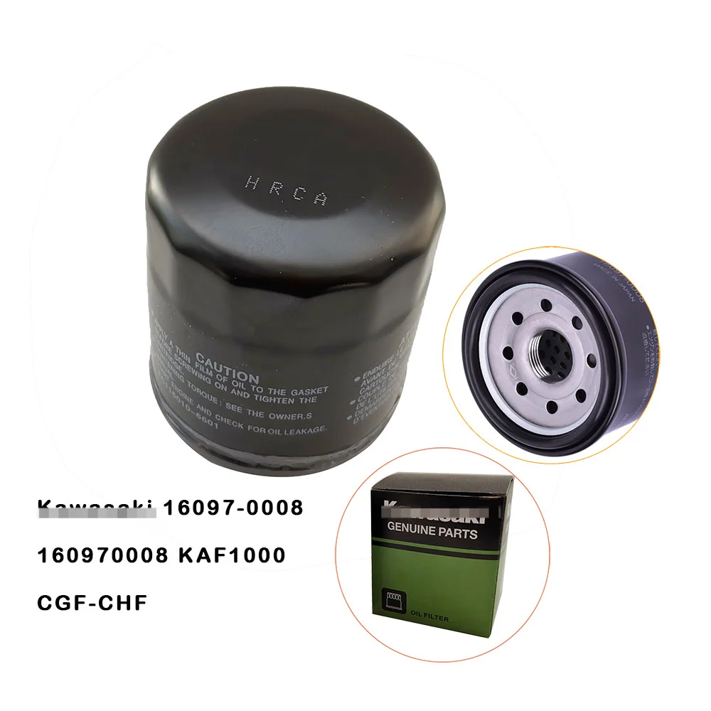 

Universal Motorcycle Oil Filter For Kawasaki 16097-0008 160970008 KAF1000 CGF-CHF Mule PRO-DXT EPS LE Diesel 1000