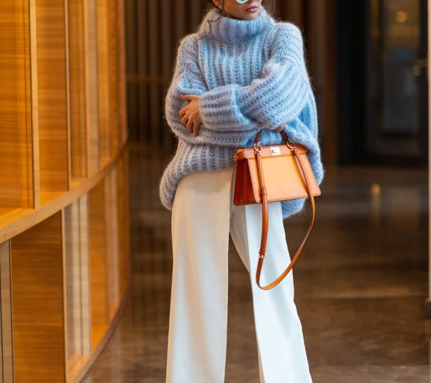 Женский модный свитер 2022 осень-зима последний однотонный вязаный с капюшоном