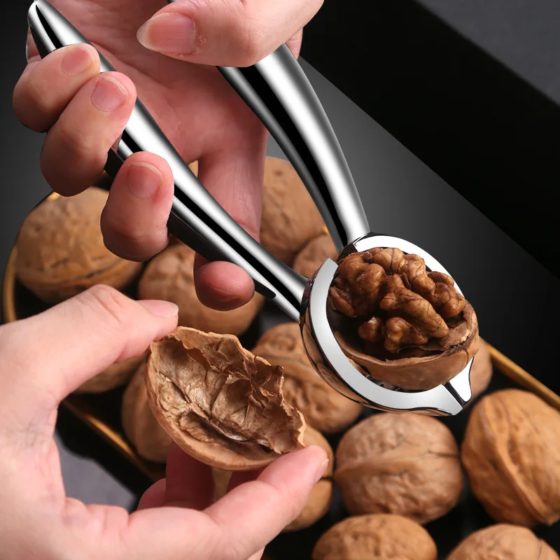 portable nut cracker kitchen gadgets tool sheller almond walnut hazelnut opener metal opener nutcracker kitchen accessories free global shipping
