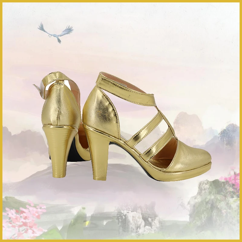 Layla Косплей золотая кожаная опора Обувь Игра Genshin Impact Экзотическая танцовщица