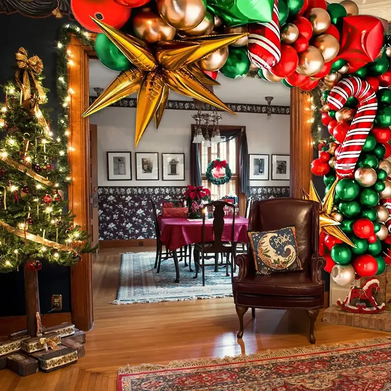 85 шт. красно-зеленые рождественские квадратные подарочные коробки