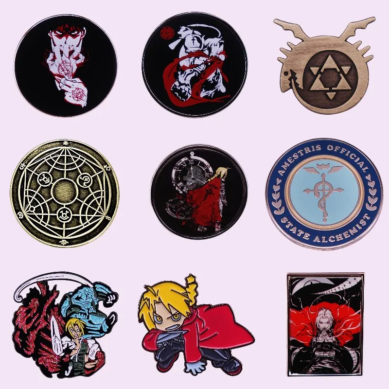 Жесткие булавки для имени японского аниме булавка на лацкан металлические броши