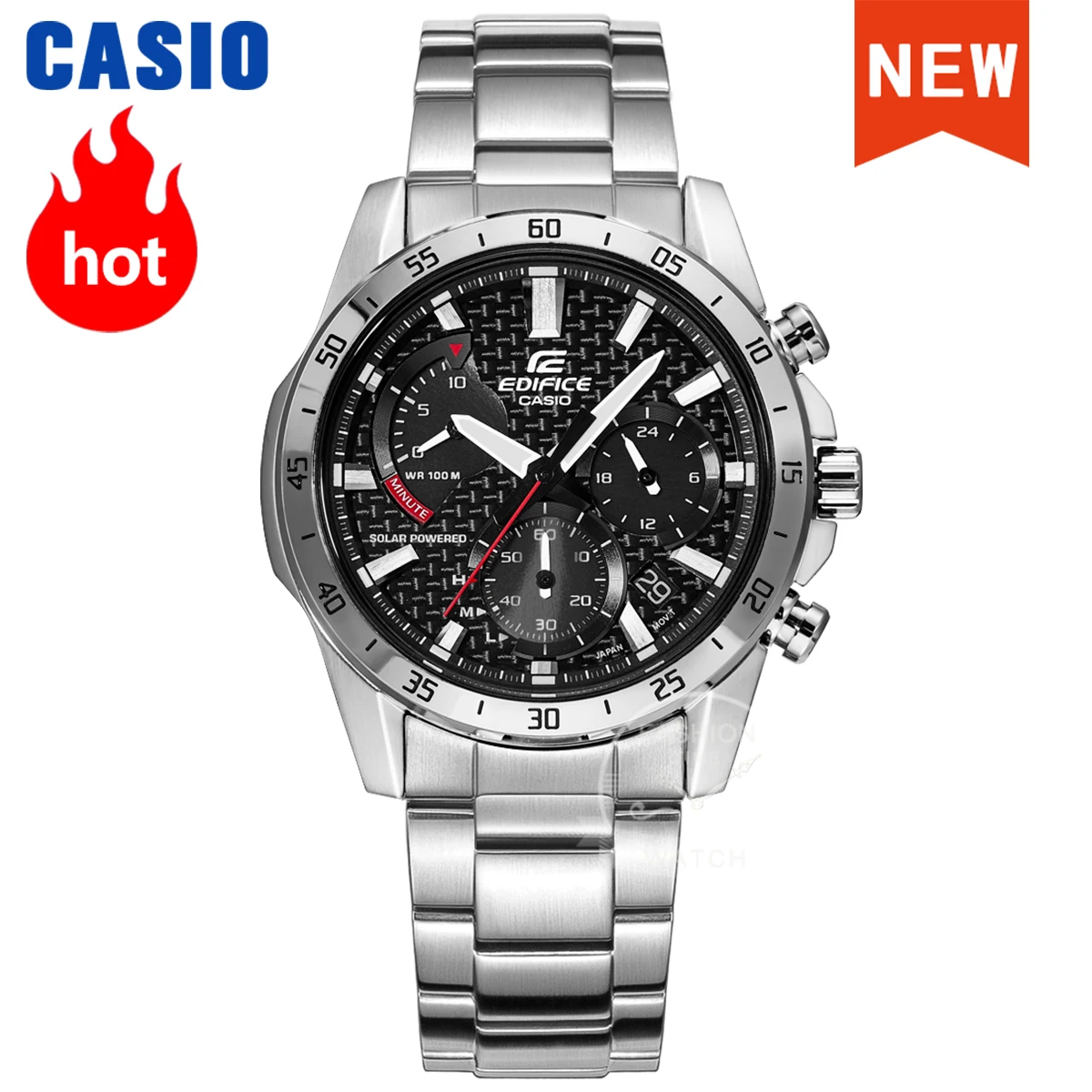 

Casio Edifice Series Brand Luxury Quartz Waterproof Chronograph Sport Soldier Watch EQS-930D-1A