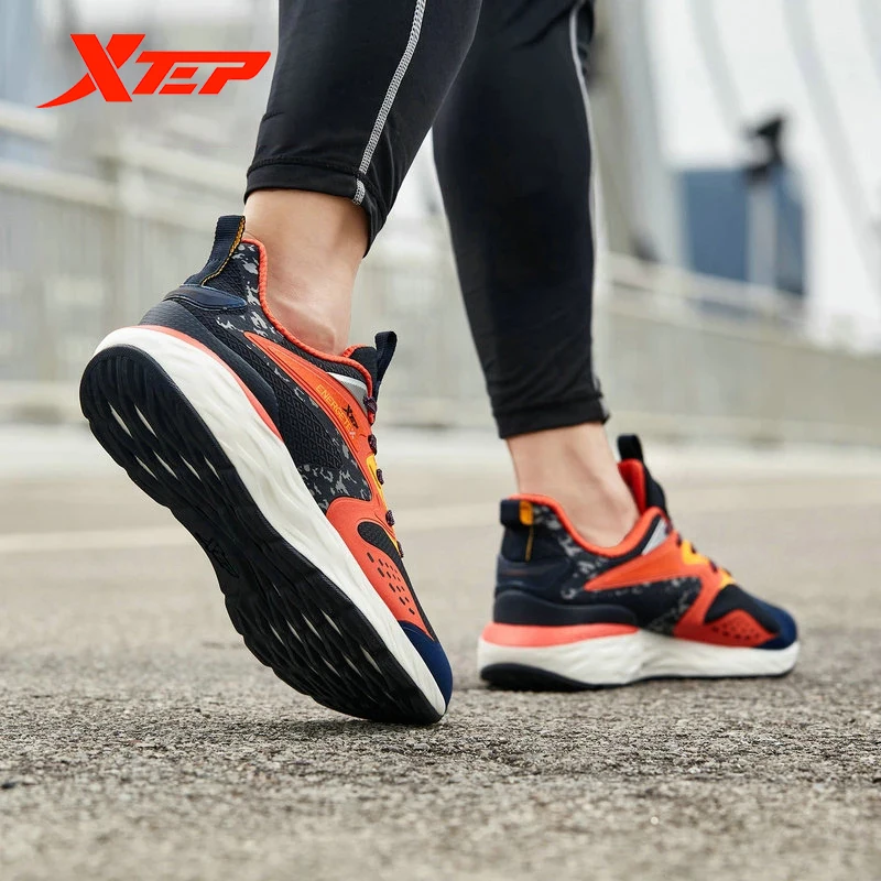 

Xtep Men's Running Shoes Winter Male Anti-Slip Shock Absorption Sports Sneakers Men Lace-UP Leisure Shoe Spring 880419116612