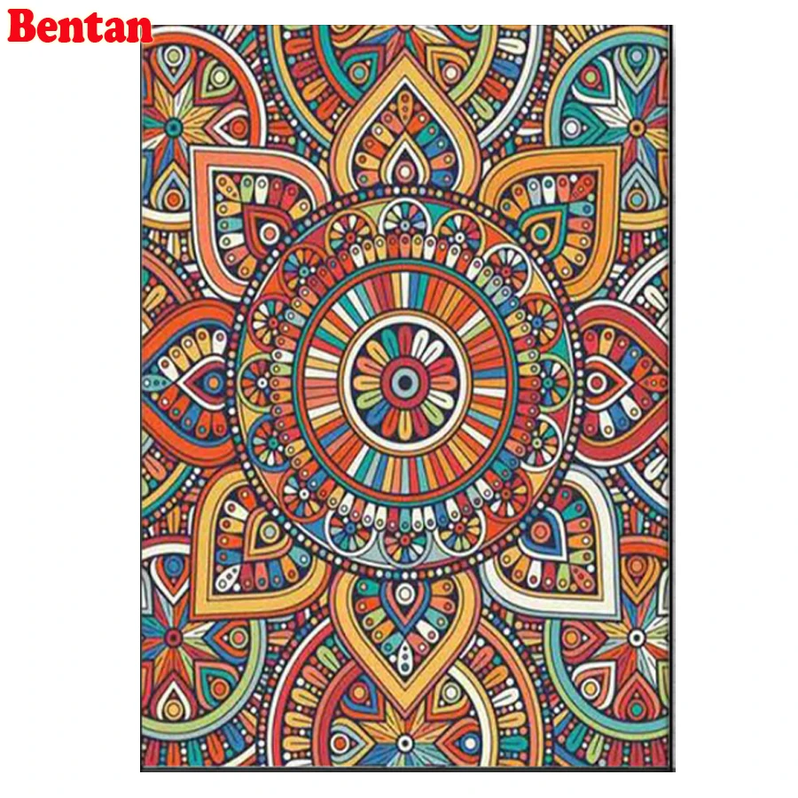 

Алмазная 5D картина «сделай сам», красочная мандала, абстрактные наборы для вышивки крестиком, полная Алмазная мозаика, картины стразы, укра...