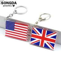 world flag keychain brazil france spain russia flags acrylic pendant%c2%a0key%c2%a0chain%c2%a0ring holder jewelry national football lover gifts