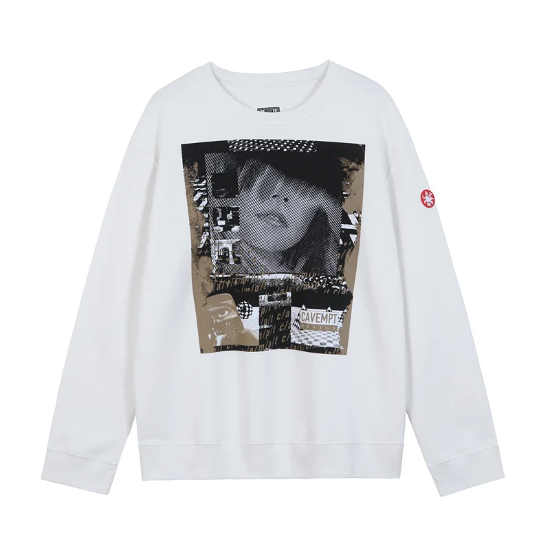 

Men Woman Sweatshirts Heavy Fabric Cav Empt Hoodies White CAVEMPT C.E Crewneck