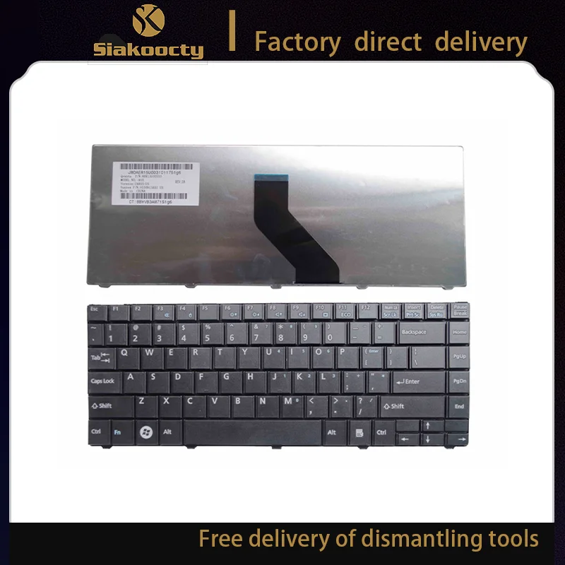 

Siakoocty New US keyboard for Fujitsu Lifebook LH531 BH531 LH701 Series Laptop US Keyboard Teclado Black English version