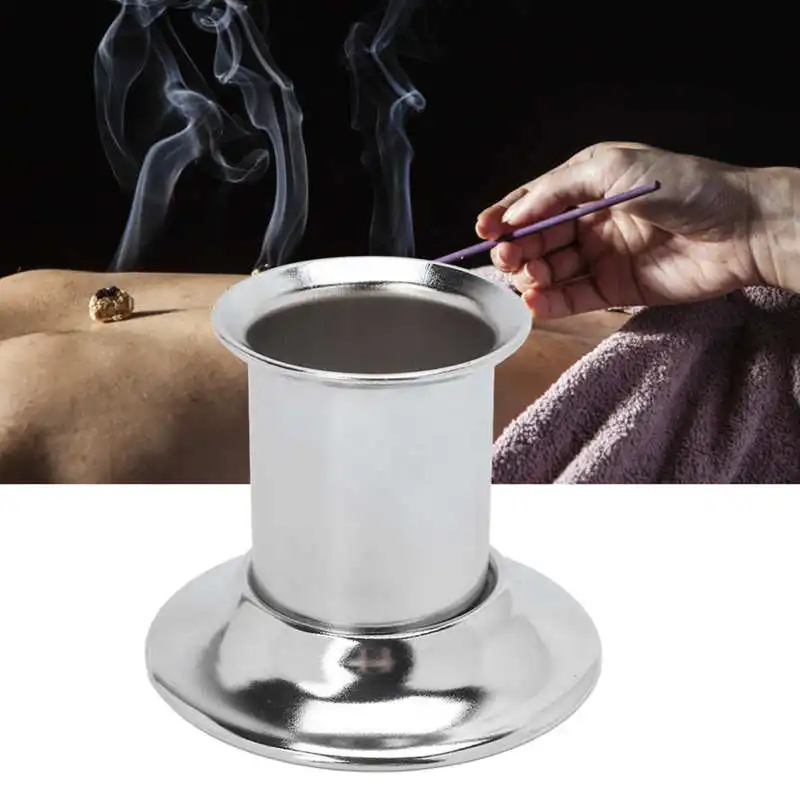 

Moxa Stick Extinguisher Stainless Steel Moxa Roll Extinguisher Holder Moxibustion Accessory 8.5cm Massage Tool