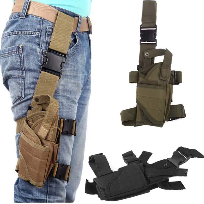

5 Colors Adjustable Tactical Puttee Thigh Leg Shouder Pistol Gun Holster Pouch Camping Wrap-around Outdoor Hunting Accessories