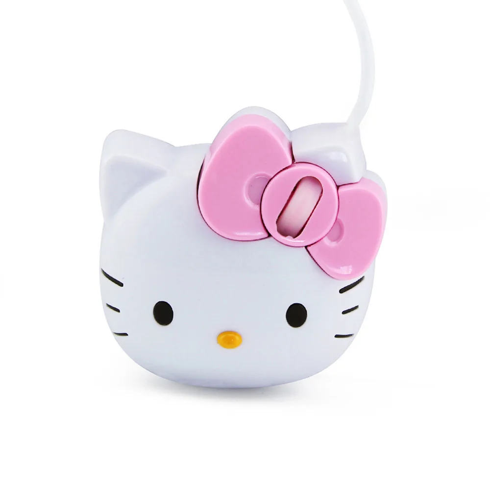 

Wired Cute Mouse Cartoon Hallo Kitty comfortable Mause Creative Cat Ergonomic Girl USB Mice Pink Gift For Laptop/PC/MAC/Computer