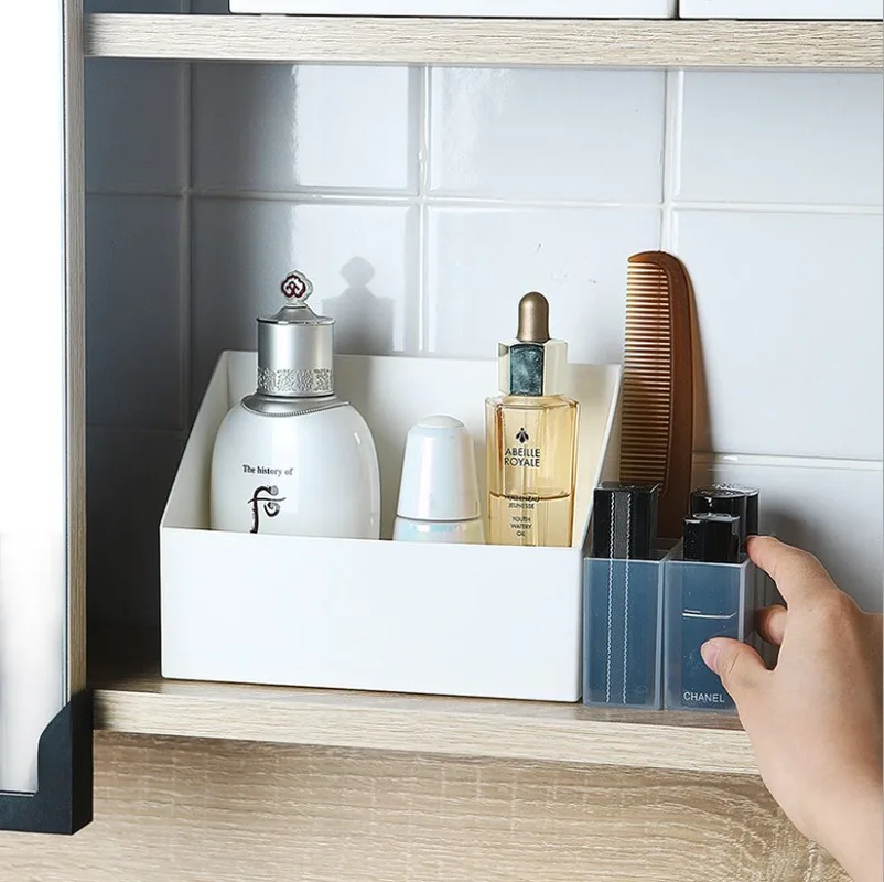 

Bathroom Cabinet Organizer White Makeup Organizer Jewelry Box Cosmetic Organizer Makeup Brush Holder Box Lipstick Storage