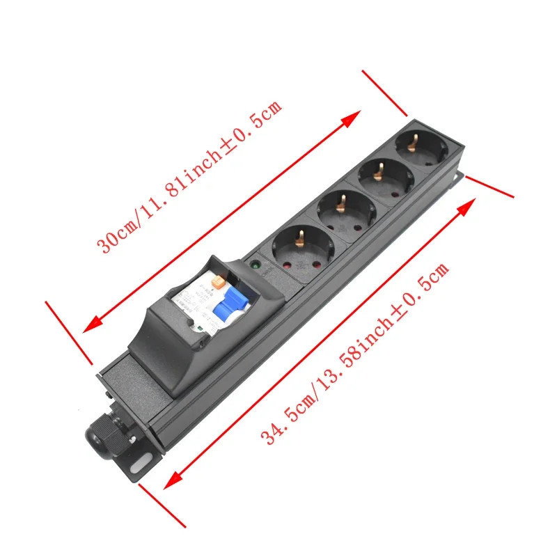 

Strider Rui сетевой фильтр PDU для серверной стойки 16А с защитой от короткого замыкания 2 м