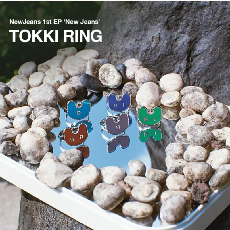 

Kpop New Jeans Jewelry NewJeans Tokki RING Ring Alloy MINJI HANNI DANIELLE HAERIN HYEIN Fans Collection Keychain Anillos