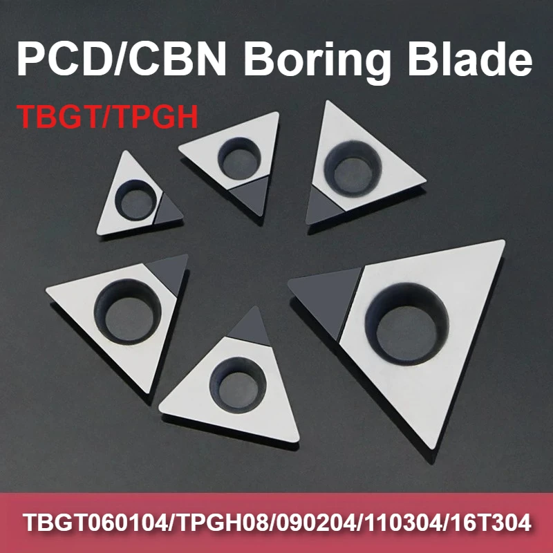 Фото Прецизионная вставка для расточки внутренних отверстий PCD CBN TBGT060104 TPGH08 090204 110304 16T304, лезвие из алмазного нитрида бора №1
