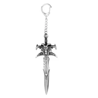 various world of warcraft frostmourne luminous 11 3cm alloy sword game keychain weapon model replica toy for kids katana gifts