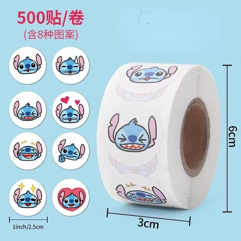 Милые Стикеры из мультфильма Лило и Ститч Disney круглые украшения сделай сам для