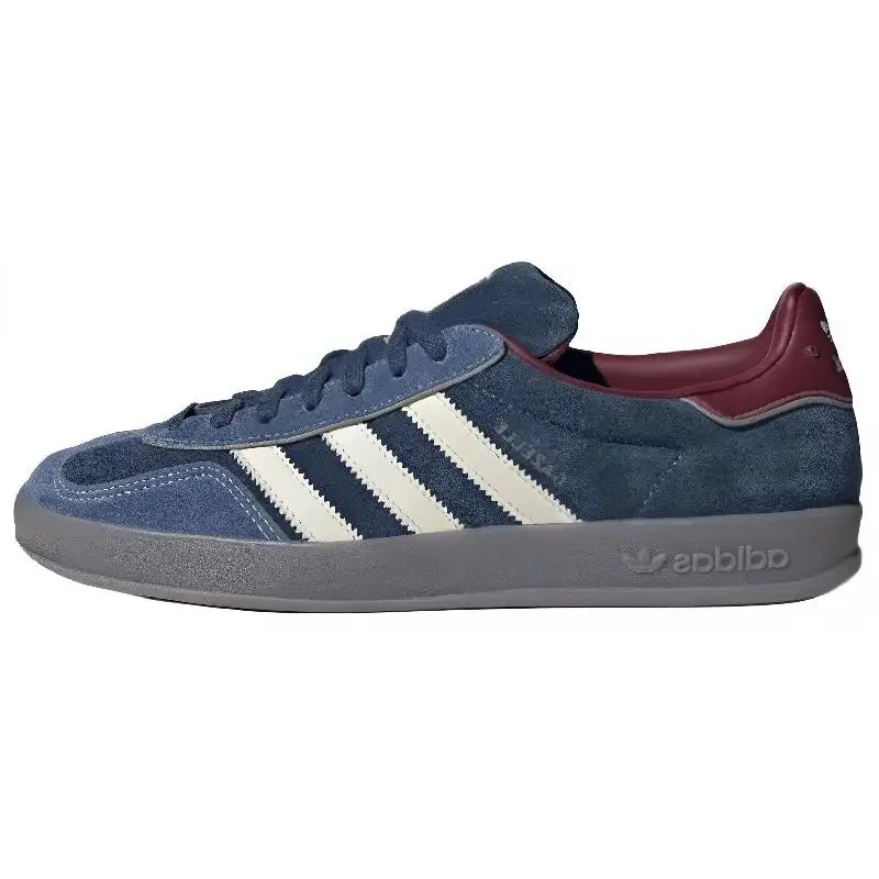 Adidas Gazelle Indoor Crew Темно-синие бордовые кроссовки ID1008