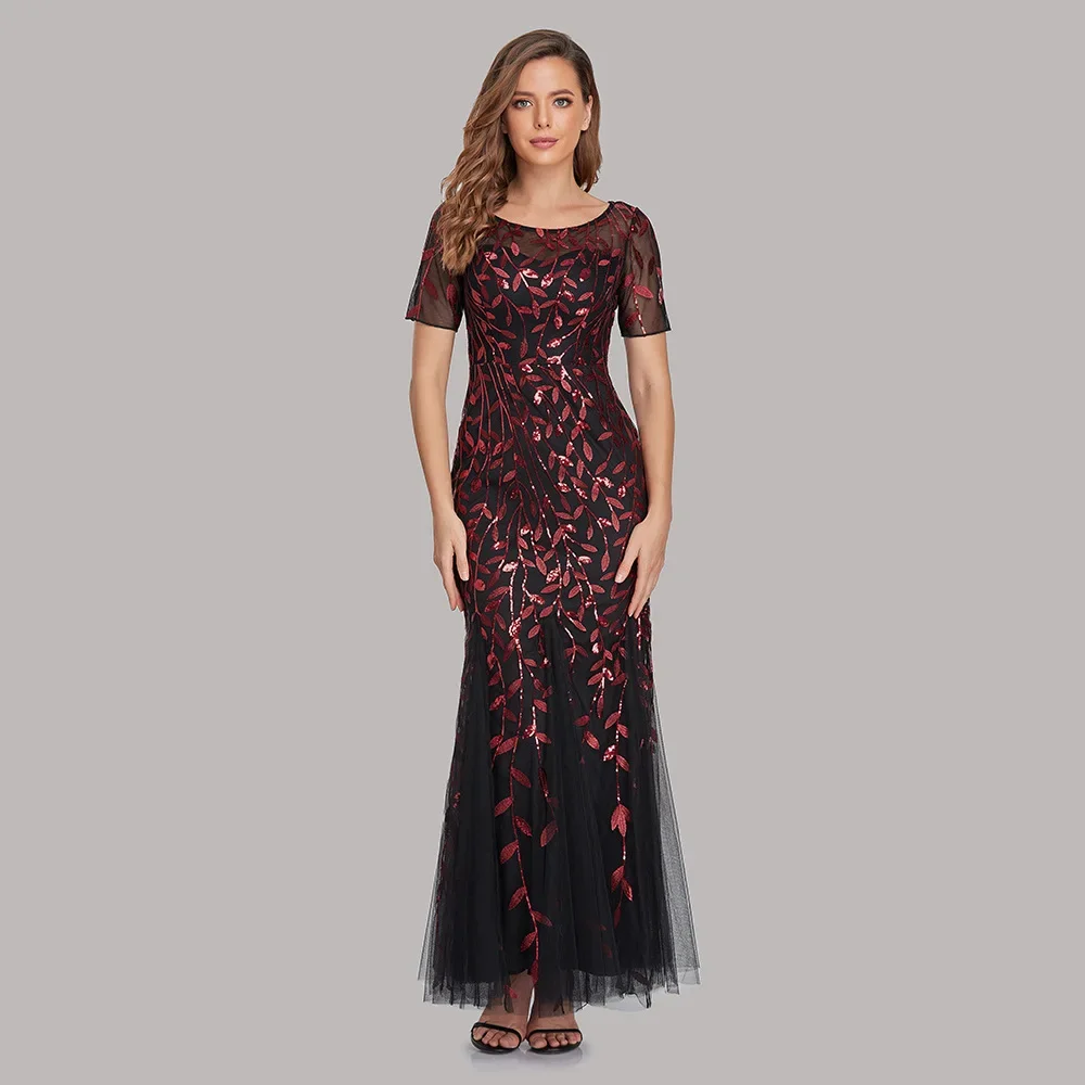 

2022 European and American Fishtail Evening Dress PlusSize Evening Dress Mermaid Party Dress for Attractive Women