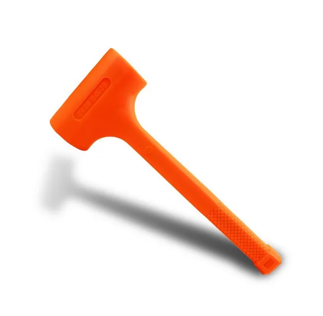 Portable Blow Hammer Unibody Molded Spark and Rebound Resistant Rubber Hammer for Automotive Work Woodworking rubber rubber