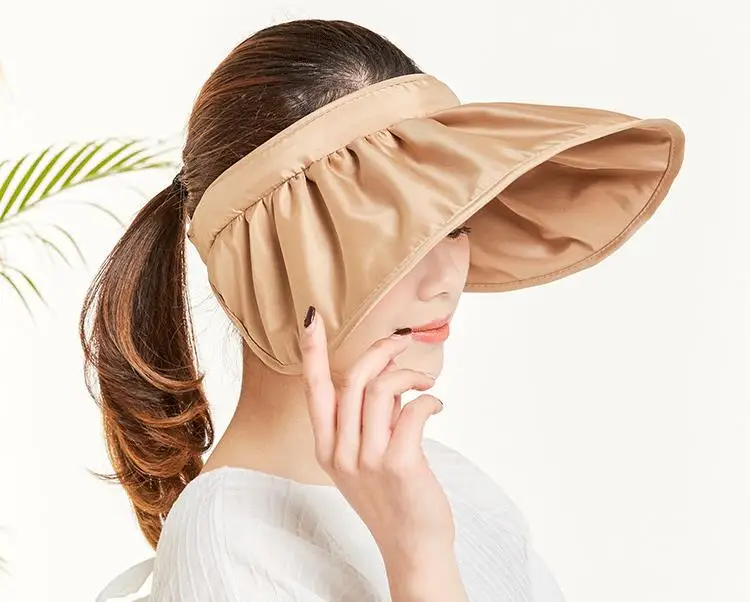 Shell Cap Shading Sun anti-ultraviolet Outdoor Sun Big Brim Beach Cap Hat Female Summer Sun Hat Free Shipping