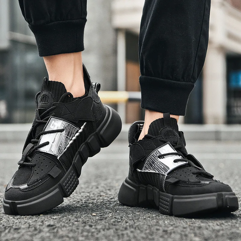 hot men sports shoes thick bottom casual sneakers men casual shoes lightweight platform shoes soft breathable brand running shoe free global shipping