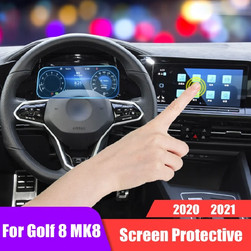 9H закаленное стекло для VW Golf 8 MK8 Life GTI R автомобильная навигация DVD GPS ЖК-защита