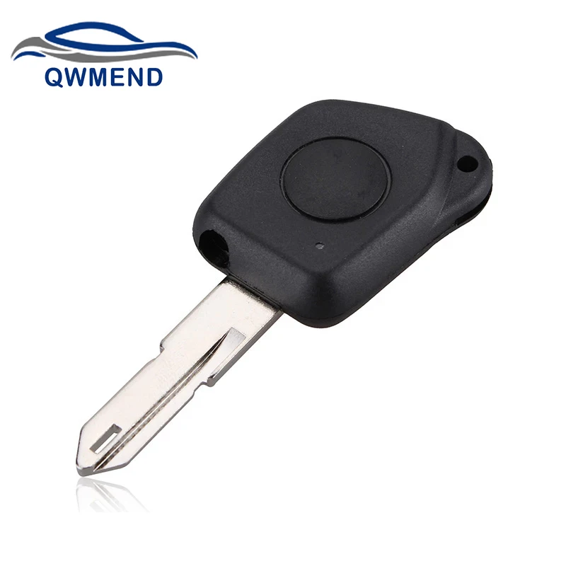 

QWMEND 1Buttons Remote car key Case Fob For Peugeot 106 205 206 306 405 406 NE73 Blade Auto Key Cover