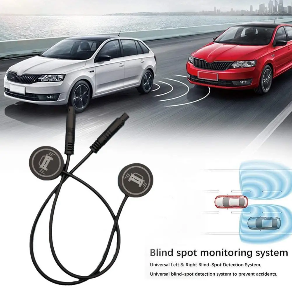 

2Pcs Car Blind Spot Detection System BSD Warning Light Distance Assist Lane Changing Tool Mirror Radar Detection System