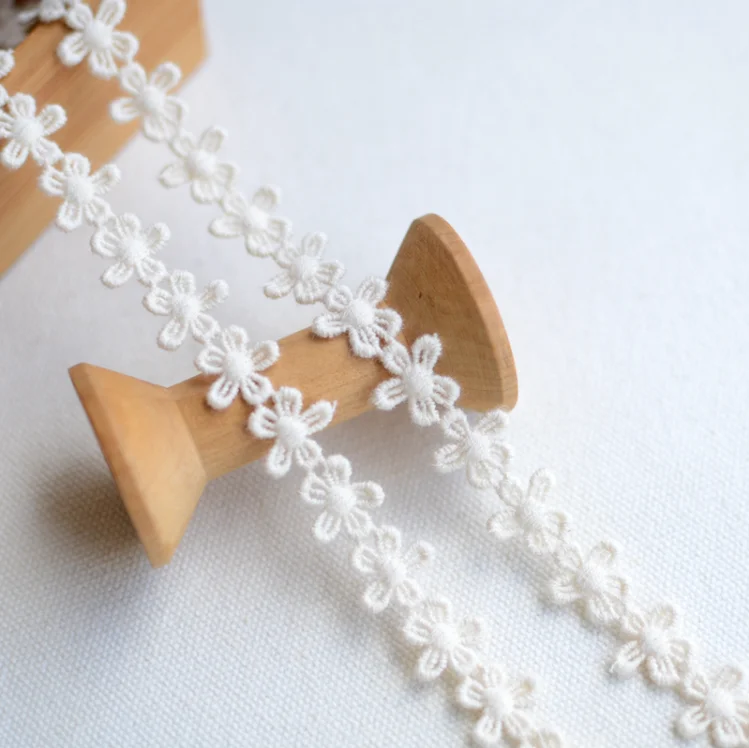 3 метра Высококачественная хлопковая бежевая кружевная ткань национальный тренд