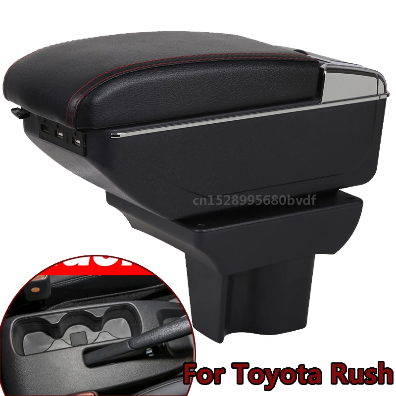 

Armrest box For Toyota Avanza / Rush Dual Layer Rotatable Large Space Central Store Content Box Caja
